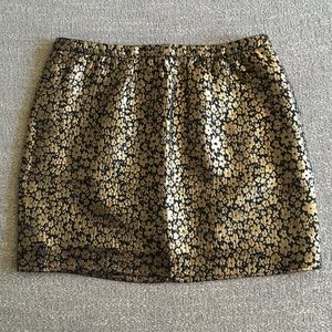 JCrew metallic skirt